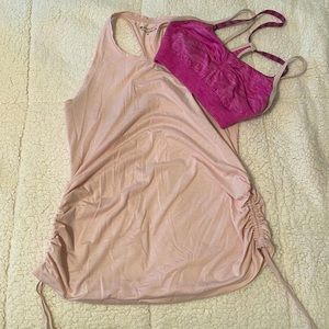 Athleta side scrunch tank